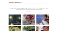Desktop Screenshot of dandelionmusic.com
